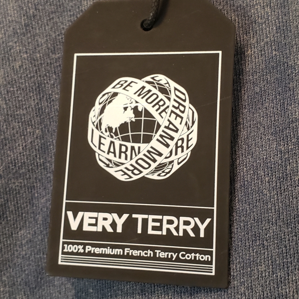 Alphalete Very Terry Hoodie Sweatshirt Medium Sun Bleached Distresssed - Picture 6 of 7